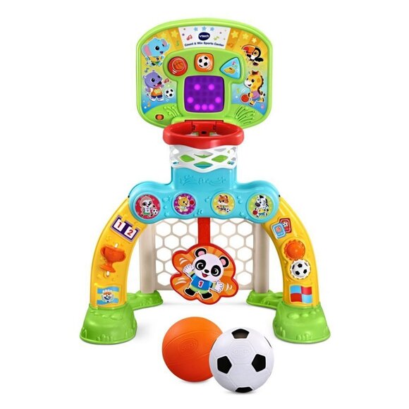 VTech Count & Win Sports Center Basketball Soccer Ball Adjustable LED Scoreboard